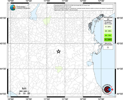 Mappa territorio comunale con almeno 3 questionari
