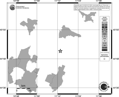 Mappa EMS - territori comuni