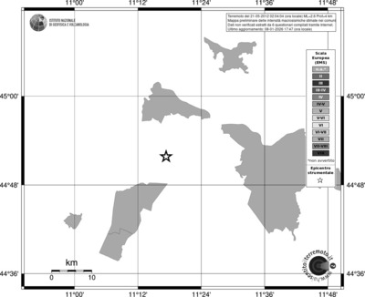 Mappa EMS - territori comuni