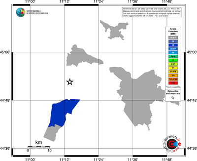 Mappa EMS - territori comuni