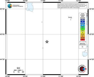 Mappa EMS - territori località