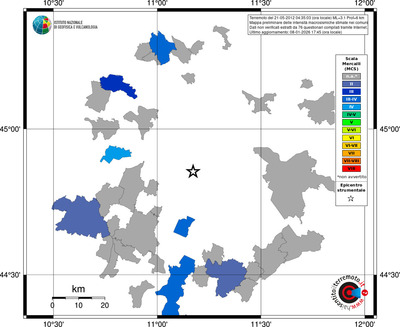 Mappa MCS - territori comuni