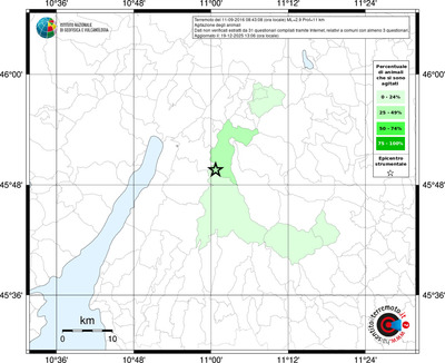Mappa territorio comunale con almeno 3 questionari