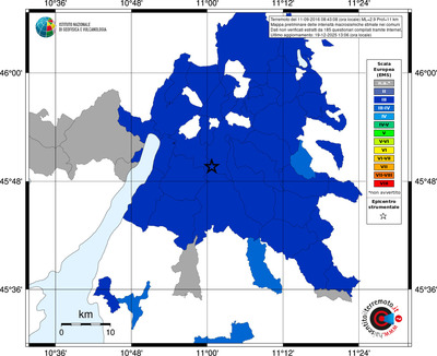 Mappa EMS - territori comuni
