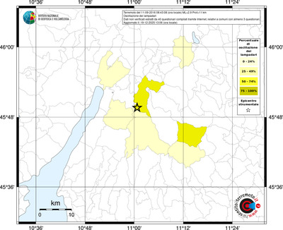Mappa territorio comunale con almeno 3 questionari