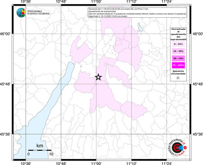 Mappa territorio comunale con almeno 3 questionari
