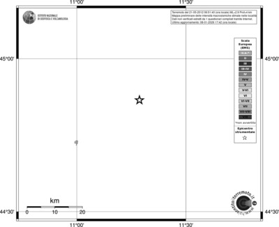 Mappa EMS - territori località