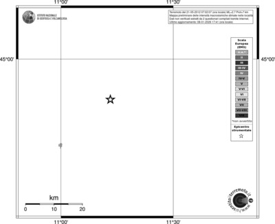 Mappa EMS - territori località