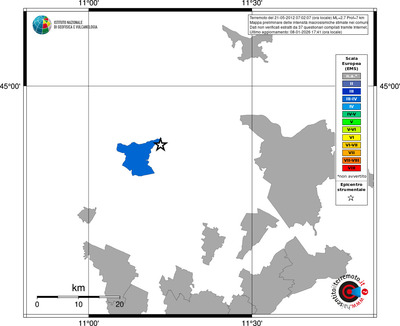Mappa EMS - territori comuni