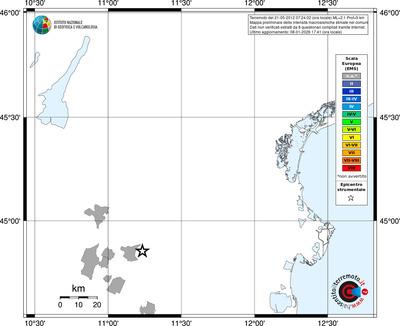 Mappa EMS - territori comuni