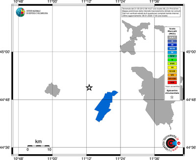 Mappa MCS - territori comuni