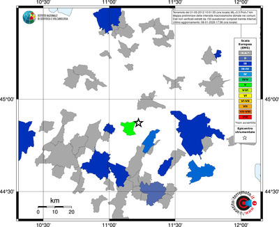 Mappa EMS - territori comuni