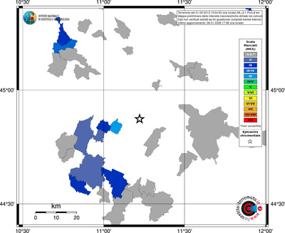 Mappa MCS - territori comuni