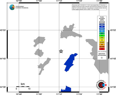 Mappa EMS - territori comuni