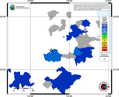 Mappa EMS - territori comuni