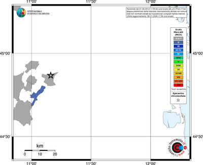 Mappa MCS - territori comuni