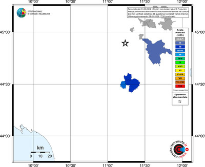 Mappa MCS - territori comuni
