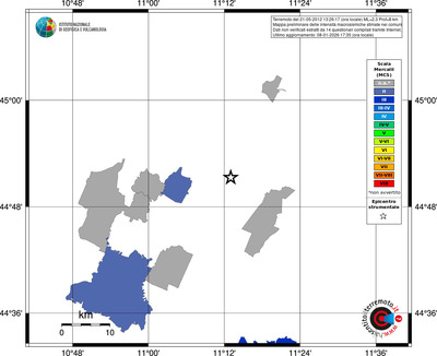 Mappa MCS - territori comuni