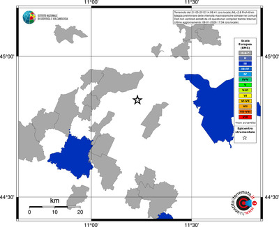Mappa EMS - territori comuni