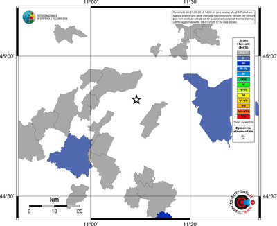 Mappa MCS - territori comuni