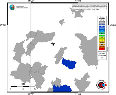 Mappa EMS - territori comuni