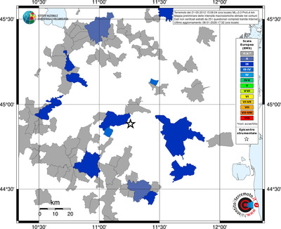 Mappa EMS - territori comuni