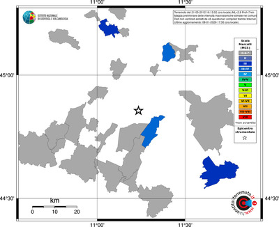 Mappa MCS - territori comuni