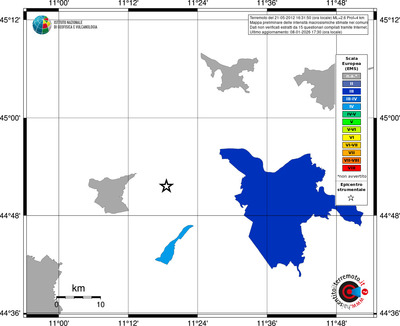 Mappa EMS - territori comuni