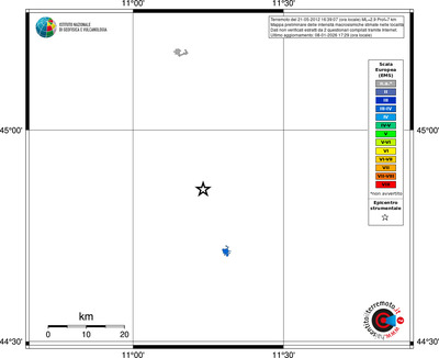 Mappa EMS - territori località