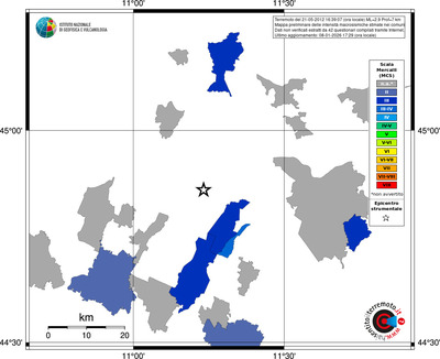 Mappa MCS - territori comuni