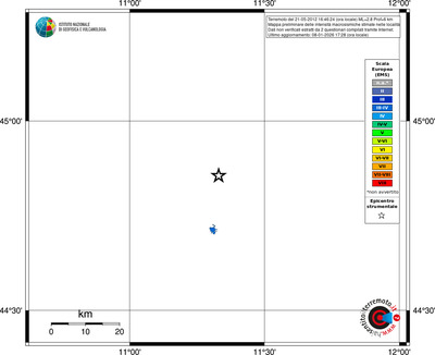 Mappa EMS - territori località
