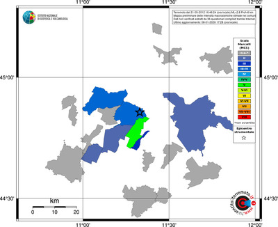 Mappa MCS - territori comuni