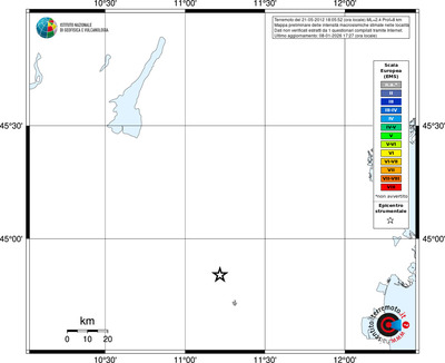 Mappa EMS - territori località
