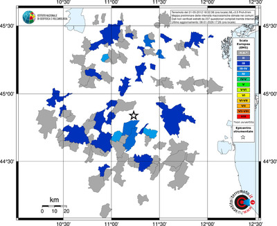 Mappa EMS - territori comuni