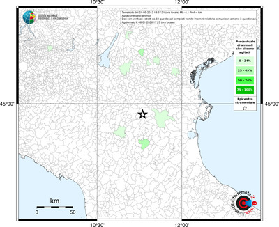 Mappa territorio comunale con almeno 3 questionari