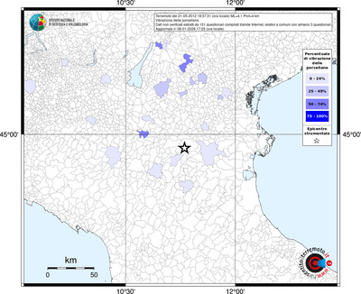 Mappa territorio comunale con almeno 3 questionari