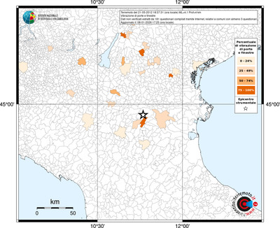 Mappa territorio comunale con almeno 3 questionari