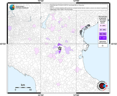 Mappa territorio comunale con almeno 3 questionari