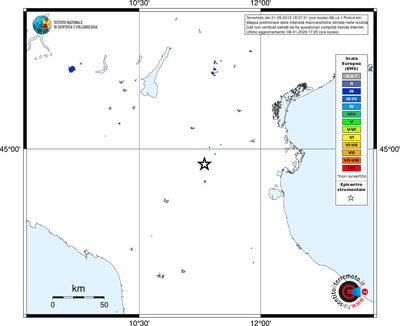 Mappa EMS - territori località