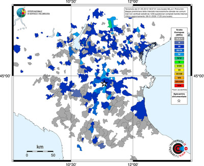 Mappa EMS - territori comuni