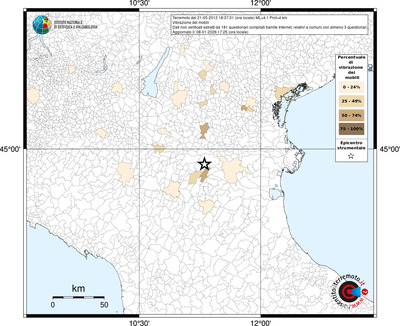 Mappa territorio comunale con almeno 3 questionari