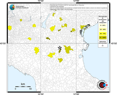 Mappa territorio comunale con almeno 3 questionari