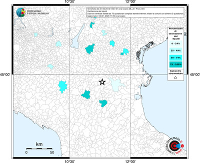 Mappa territorio comunale con almeno 3 questionari