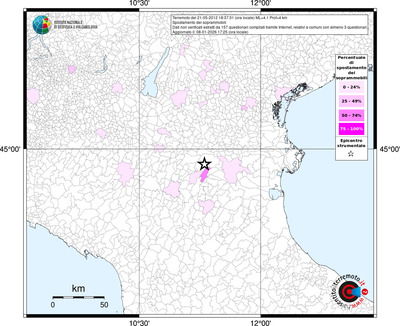 Mappa territorio comunale con almeno 3 questionari