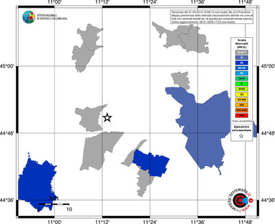 Mappa MCS - territori comuni