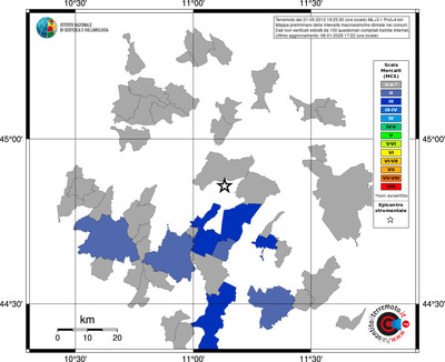 Mappa MCS - territori comuni