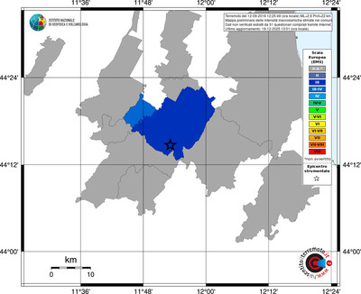 Mappa EMS - territori comuni