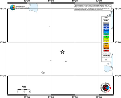 Mappa EMS - territori località