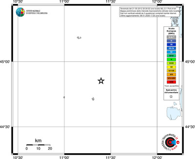 Mappa EMS - territori località
