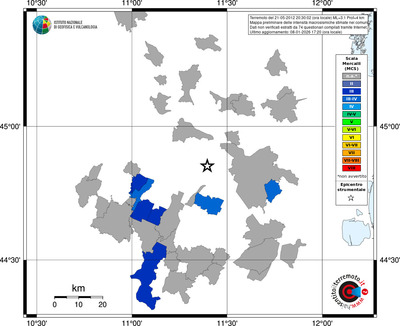 Mappa MCS - territori comuni